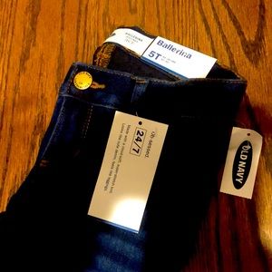 Old Navy Dark Wash ballerina jeggings size 5T